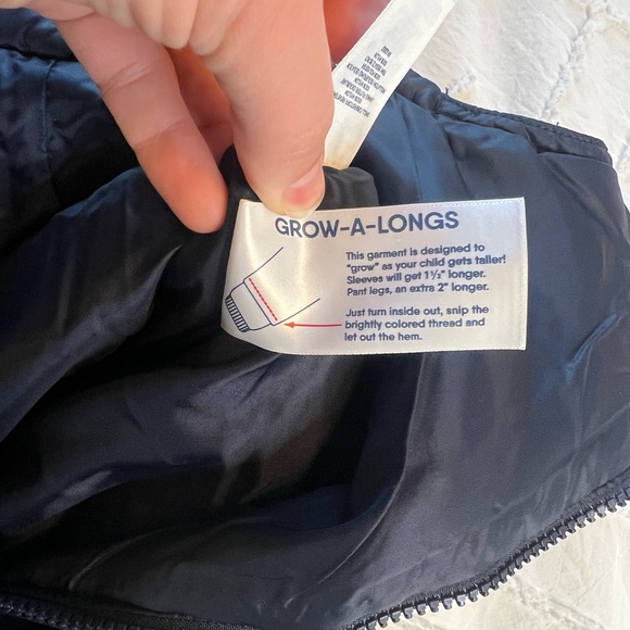 Lands End Kids Squall Waterproof Insulated Iron Knee Snow Bibs size 6 Navy Blue - Picture 9 of 15